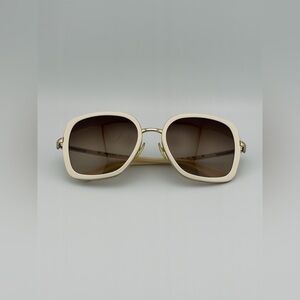 PRADA Women's White Round Sunglasses SPR 59M ZVA-6S1 Made In Italy